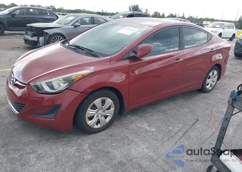 2016 Hyundai Elantra Se z USA, uszkodzony, nr VIN 5NPDH4AE1GH755960